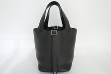 将图片加载到图库查看器,HERMES PICOTIN LOCK PM Clemence leather Black X刻印 Hand bag 800100098