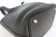 将图片加载到图库查看器,HERMES PICOTIN LOCK PM Clemence leather Black X刻印 Hand bag 800100098