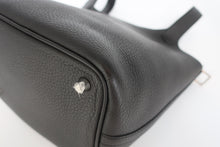 将图片加载到图库查看器,HERMES PICOTIN LOCK PM Clemence leather Black X刻印 Hand bag 800100098