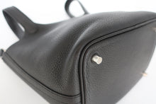 将图片加载到图库查看器,HERMES PICOTIN LOCK PM Clemence leather Black X刻印 Hand bag 800100098