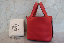 Load image into Gallery viewer, HERMES PICOTIN LOCK PM Clemence leather Vermillon A Engraving Hand bag 700120158