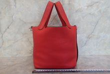将图片加载到图库查看器,HERMES PICOTIN LOCK PM Clemence leather Vermillon A刻印 Hand bag 700120158