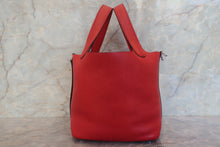 将图片加载到图库查看器,HERMES PICOTIN LOCK PM Clemence leather Vermillon A刻印 Hand bag 700120158