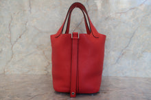 Load image into Gallery viewer, HERMES PICOTIN LOCK PM Clemence leather Vermillon A Engraving Hand bag 700120158