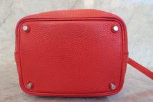 Load image into Gallery viewer, HERMES PICOTIN LOCK PM Clemence leather Vermillon A Engraving Hand bag 700120158