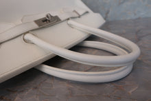 画像をギャラリービューアに読み込む, HERMES/エルメス バーキン35 クシュベル ホワイト/マットシルバー金具 □H刻印 ハンドバッグ 700020230