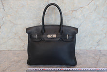 將圖片載入圖庫檢視器 HERMES/エルメス バーキン30 トリヨンクレマンス ブラック □H刻印 ハンドバッグ 700090207
