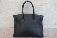 將圖片載入圖庫檢視器 HERMES/エルメス バーキン30 トリヨンクレマンス ブラック □H刻印 ハンドバッグ 700090207