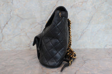 Load image into Gallery viewer, CHANEL Matelasse Chain back pack Lambskin Black/Gold hadware Back pack 700080134