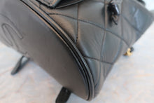 Load image into Gallery viewer, CHANEL Matelasse Chain back pack Lambskin Black/Gold hadware Back pack 700080134