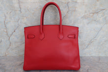 Load image into Gallery viewer, HERMES BIRKIN 30 Epsom leather Rouge casaque C Engraving Hand bag 700040006