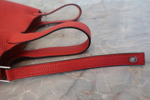 Load image into Gallery viewer, HERMES PICOTIN LOCK PM Clemence leather Vermillon A Engraving Hand bag 700120158