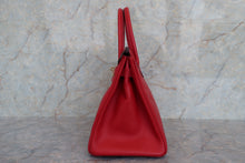 Load image into Gallery viewer, HERMES BIRKIN 30 Epsom leather Rouge casaque C Engraving Hand bag 700040006