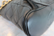 Load image into Gallery viewer, CHANEL Matelasse Chain back pack Lambskin Black/Gold hadware Back pack 700080134