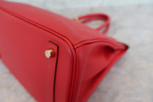 Load image into Gallery viewer, HERMES BIRKIN 30 Epsom leather Rouge casaque C Engraving Hand bag 700040006