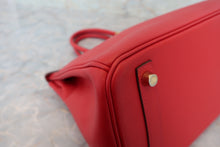 Load image into Gallery viewer, HERMES BIRKIN 30 Epsom leather Rouge casaque C Engraving Hand bag 700040006