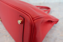 Load image into Gallery viewer, HERMES BIRKIN 30 Epsom leather Rouge casaque C Engraving Hand bag 700040006