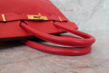 Load image into Gallery viewer, HERMES BIRKIN 30 Epsom leather Rouge casaque C Engraving Hand bag 700040006