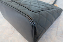 將圖片載入圖庫檢視器 CHANEL/シャネル 復刻トート キャビアスキン ブラック/ゴールド金具 トートバッグ 800080247