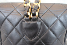 Load image into Gallery viewer, CHANEL Matelasse Chain back pack Lambskin Black/Gold hadware Back pack 700080134