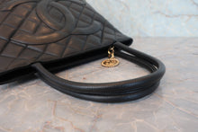 將圖片載入圖庫檢視器 CHANEL/シャネル 復刻トート キャビアスキン ブラック/ゴールド金具 トートバッグ 800080247