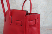 Load image into Gallery viewer, HERMES BIRKIN 30 Epsom leather Rouge casaque C Engraving Hand bag 700040006