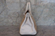 画像をギャラリービューアに読み込む, HERMES/エルメス バーキン25パーソナルオーダー ヴォースイフト タバックキャメル/ホワイト □O刻印 ハンドバッグ 700110028