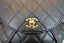 Load image into Gallery viewer, CHANEL Matelasse Chain back pack Lambskin Black/Gold hadware Back pack 700080134