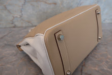 画像をギャラリービューアに読み込む, HERMES/エルメス バーキン25パーソナルオーダー ヴォースイフト タバックキャメル/ホワイト □O刻印 ハンドバッグ 700110028