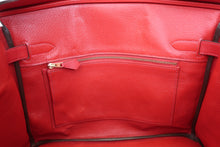 Load image into Gallery viewer, HERMES BIRKIN 30 Epsom leather Rouge casaque C Engraving Hand bag 700040006