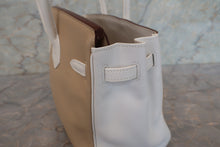 画像をギャラリービューアに読み込む, HERMES/エルメス バーキン25パーソナルオーダー ヴォースイフト タバックキャメル/ホワイト □O刻印 ハンドバッグ 700110028