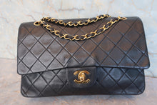 將圖片載入圖庫檢視器 CHANEL/シャネル マトラッセWフラップWチェーンショルダーバッグ ラムスキン ブラック/ゴールド金具 ショルダーバッグ 800090028