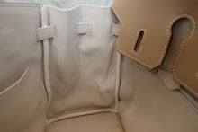 画像をギャラリービューアに読み込む, HERMES/エルメス バーキン25パーソナルオーダー ヴォースイフト タバックキャメル/ホワイト □O刻印 ハンドバッグ 700110028