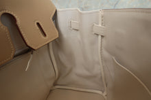 画像をギャラリービューアに読み込む, HERMES/エルメス バーキン25パーソナルオーダー ヴォースイフト タバックキャメル/ホワイト □O刻印 ハンドバッグ 700110028