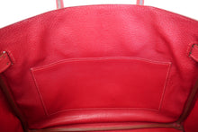 Load image into Gallery viewer, HERMES BIRKIN 30 Graine Couchevel leather Rouge vif 〇X Engraving Hand bag 700090205