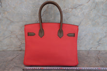 画像をギャラリービューアに読み込む, HERMES/エルメス バーキン30 カザック トリヨンクレマンス/ヴォースイフト エトゥープ/アルジル/ローズジャイプール/マットシルバー金具 □P刻印 ハンドバッグ 700110022