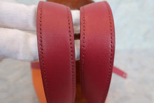 Load image into Gallery viewer, HERMES PICOTIN LOCK TOUCH PM Clemence leather/Swift leather Orange/Rouge Grenet X Engraving Hand bag 700040175