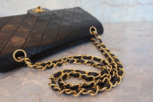 將圖片載入圖庫檢視器 CHANEL/シャネル マトラッセWフラップWチェーンショルダーバッグ ラムスキン ブラック/ゴールド金具 ショルダーバッグ 800090028