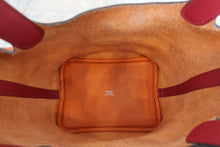 Load image into Gallery viewer, HERMES PICOTIN LOCK TOUCH PM Clemence leather/Swift leather Orange/Rouge Grenet X Engraving Hand bag 700040175
