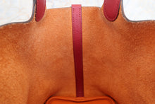 Load image into Gallery viewer, HERMES PICOTIN LOCK TOUCH PM Clemence leather/Swift leather Orange/Rouge Grenet X Engraving Hand bag 700040175