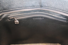 画像をギャラリービューアに読み込む, CHANEL/シャネル 復刻トート キャビアスキン ブラック/シルバー金具 トートバッグ 800070069