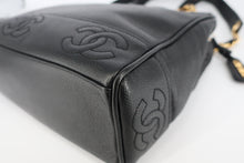 將圖片載入圖庫檢視器 CHANEL/シャネル トリプルココマークチェーンショルダーバッグ キャビアスキン ブラック/ゴールド金具 ショルダーバッグ 800090218