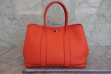 將圖片載入圖庫檢視器 HERMES/エルメス ガーデンパーティTPM カントリー オレンジポピー X刻印 トートバッグ 800070070