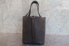 Load image into Gallery viewer, HERMES PICOTIN LOCK MM Clemence leather Etain A Engraving Hand bag 418000