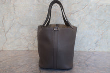 Load image into Gallery viewer, HERMES PICOTIN LOCK MM Clemence leather Etain A Engraving Hand bag 418000