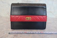 画像をギャラリービューアに読み込む, CHANEL/シャネル 2.55バイカラーチェーンショルダーバッグ ラムスキン ブラック/レッド/ゴールド金具 ショルダーバッグ 800020199