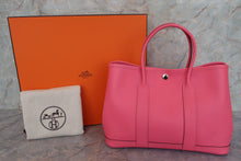 將圖片載入圖庫檢視器 HERMES/エルメス ガーデンパーティTPM ヴォーエプソン ローズアザレ A刻印 トートバッグ 700090219