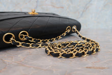 Load image into Gallery viewer, CHANEL 2.55 Matelasse chain shoulder bag Lambskin Black/Gold hadware Shoulder bag 700080153