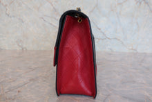 画像をギャラリービューアに読み込む, CHANEL/シャネル 2.55バイカラーチェーンショルダーバッグ ラムスキン ブラック/レッド/ゴールド金具 ショルダーバッグ 800020199