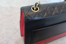 画像をギャラリービューアに読み込む, CHANEL/シャネル 2.55バイカラーチェーンショルダーバッグ ラムスキン ブラック/レッド/ゴールド金具 ショルダーバッグ 800020199